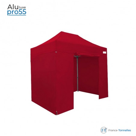 Tonnelle pliante rouge Aluminium