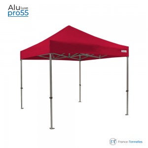 Tonnelle pliante aluminium couleur rouge