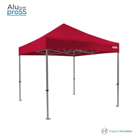 Tonnelle pliante aluminium couleur rouge