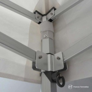 Haut de pied d'angle tonnelle aluminium 55 Luxe