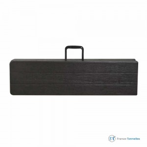 Banc noir pliable valise