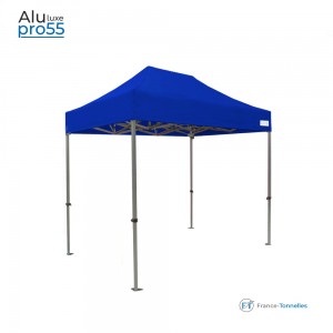 Tonnelle pliante bleu Aluminium sans murs