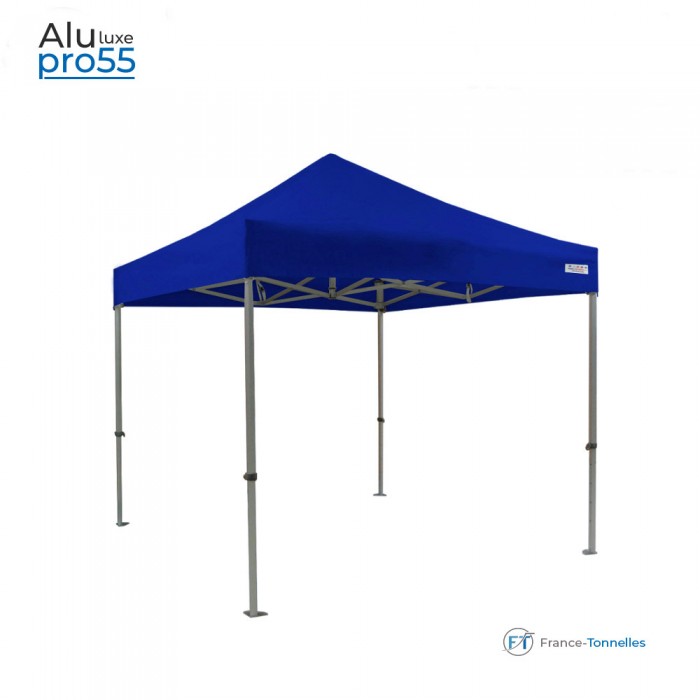 Tonnelle pliante aluminium couleur bleu