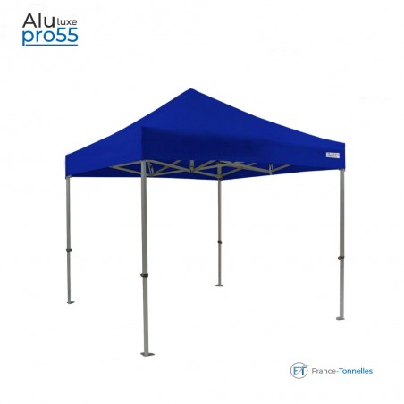 Tonnelle pliante aluminium couleur bleu