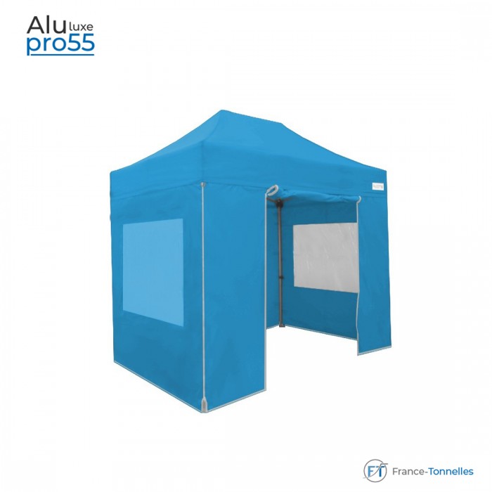 Tonnelle pliante Aluminium  Bâches fenêtres turquoise