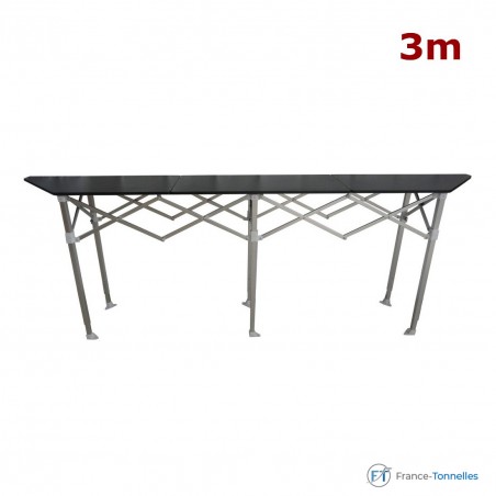 Comptoir pliant 3m pour tonnelle à angle