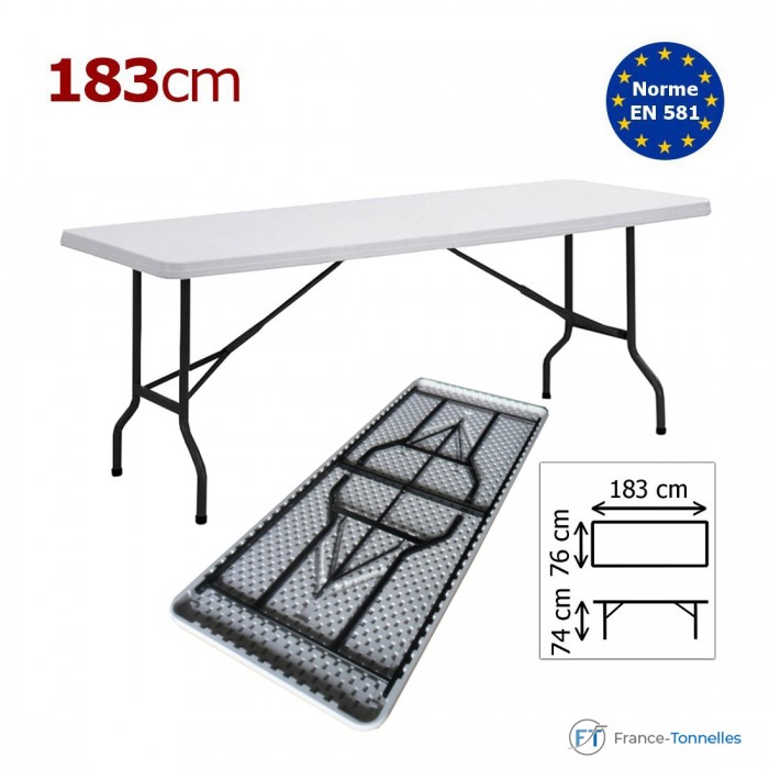 Table rectangulaire blanche pour repas Table rectangulaire blanche pour repas