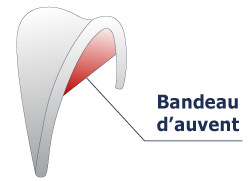 Bandeau d'auvent entièrement personnalisable adapté à la tente gonflable