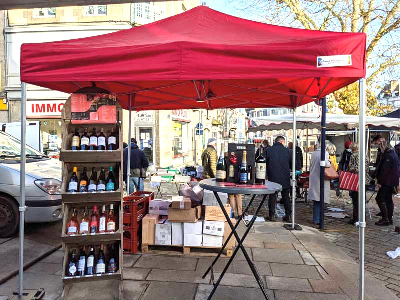 tonnelle pliante marché quotidien